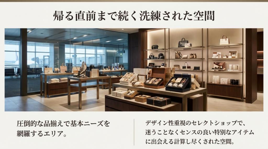 洗練された高知龍馬空港のお土産セレクトショップ