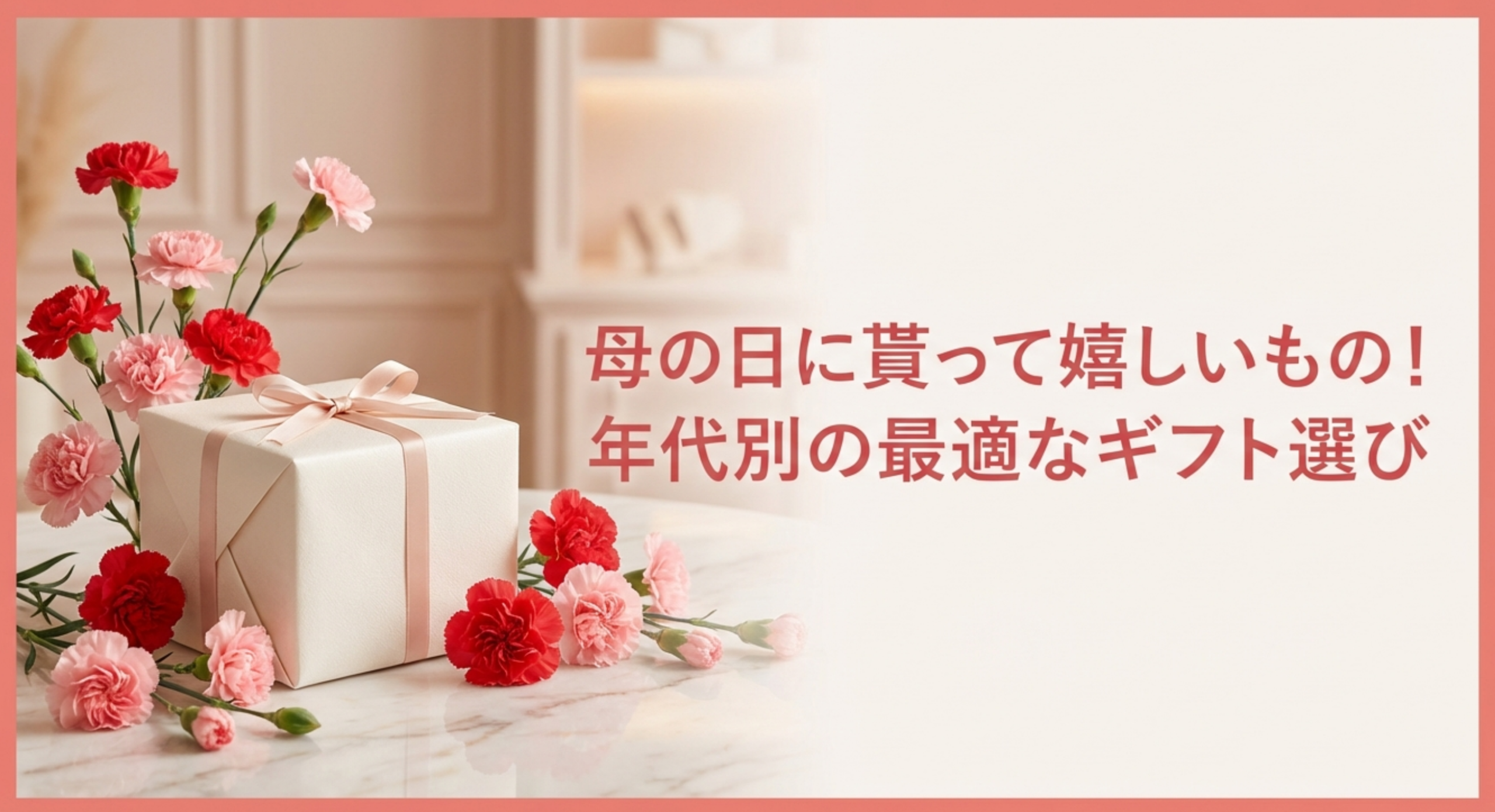 母の日に貰って嬉しいもの！年代別の最適なギフト選び