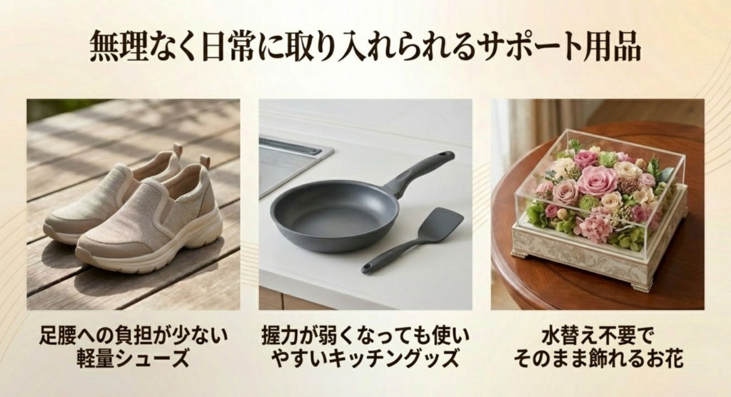 70代と80代は健康サポートアイテムを