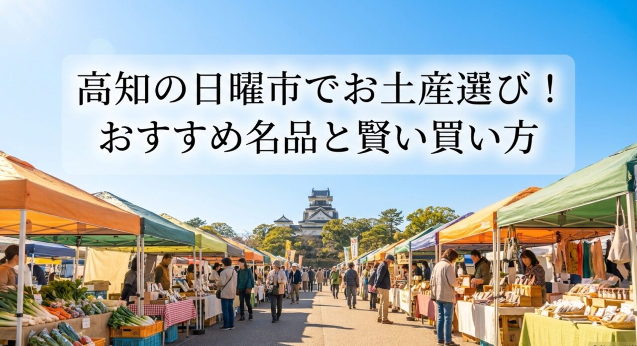 高知の日曜市でお土産選び！おすすめ名品と賢い買い方