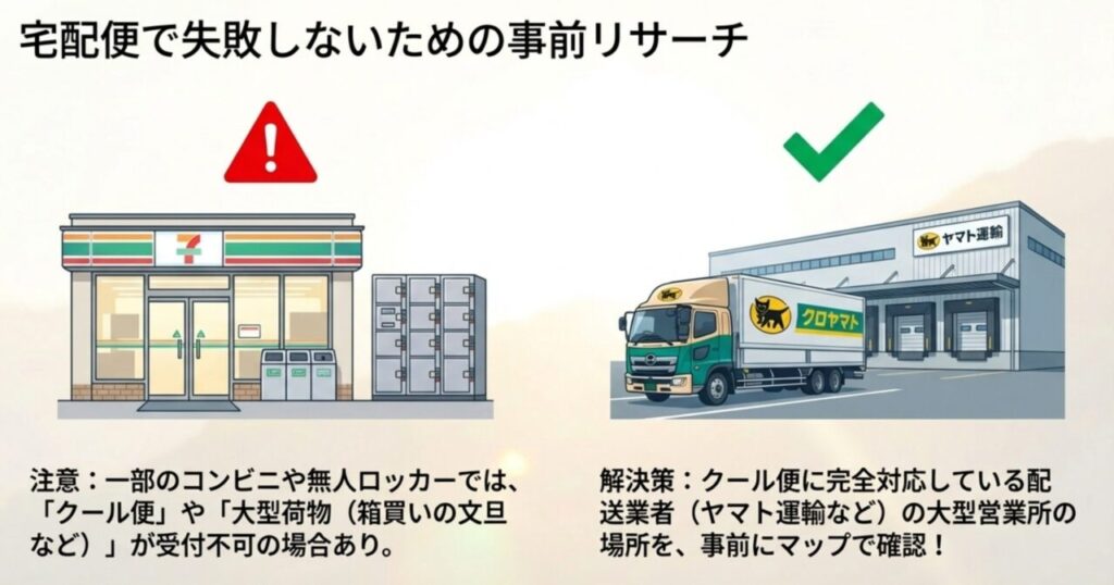 クール便対応のヤマト運輸など宅配便発送の注意点