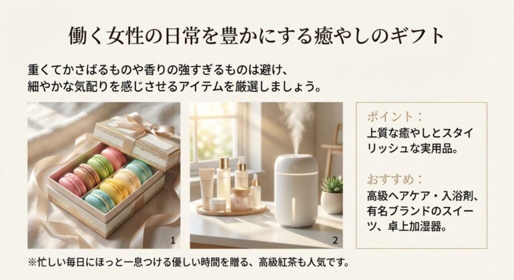 働く女性の日常を豊かにする癒やしのギフト
