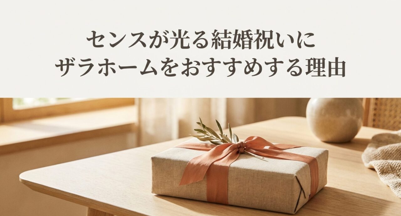 センスが光る結婚祝いにザラホームをおすすめする理由