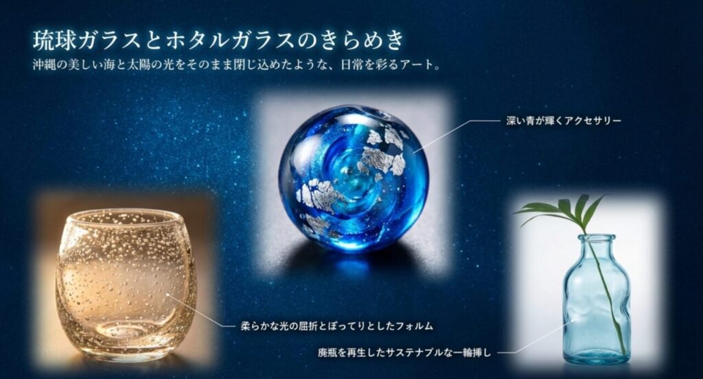 琉球ガラスやホタルガラスの魅力