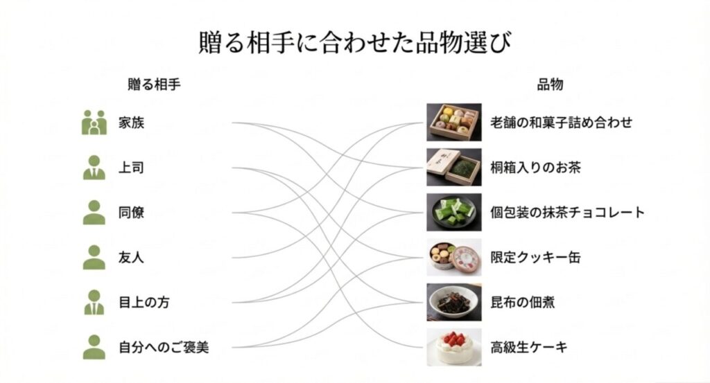 贈る相手に合わせた品物選び