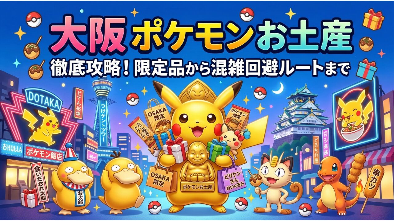 大阪 ポケモン お土産を徹底攻略！限定品から混雑回避ルートまで