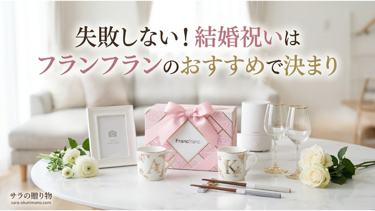 失敗しない！結婚祝いはフランフランのおすすめで決まり