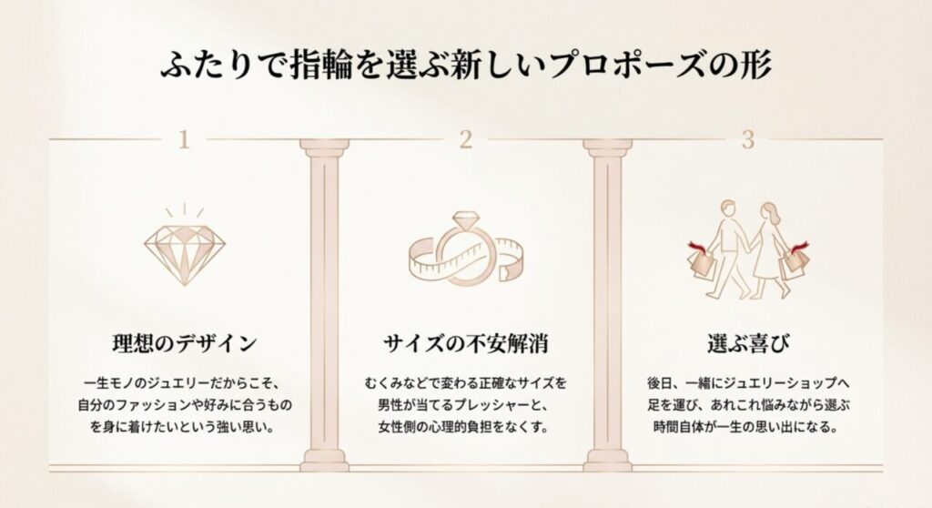 ふたりで指輪を選ぶ新しいプロポーズの形