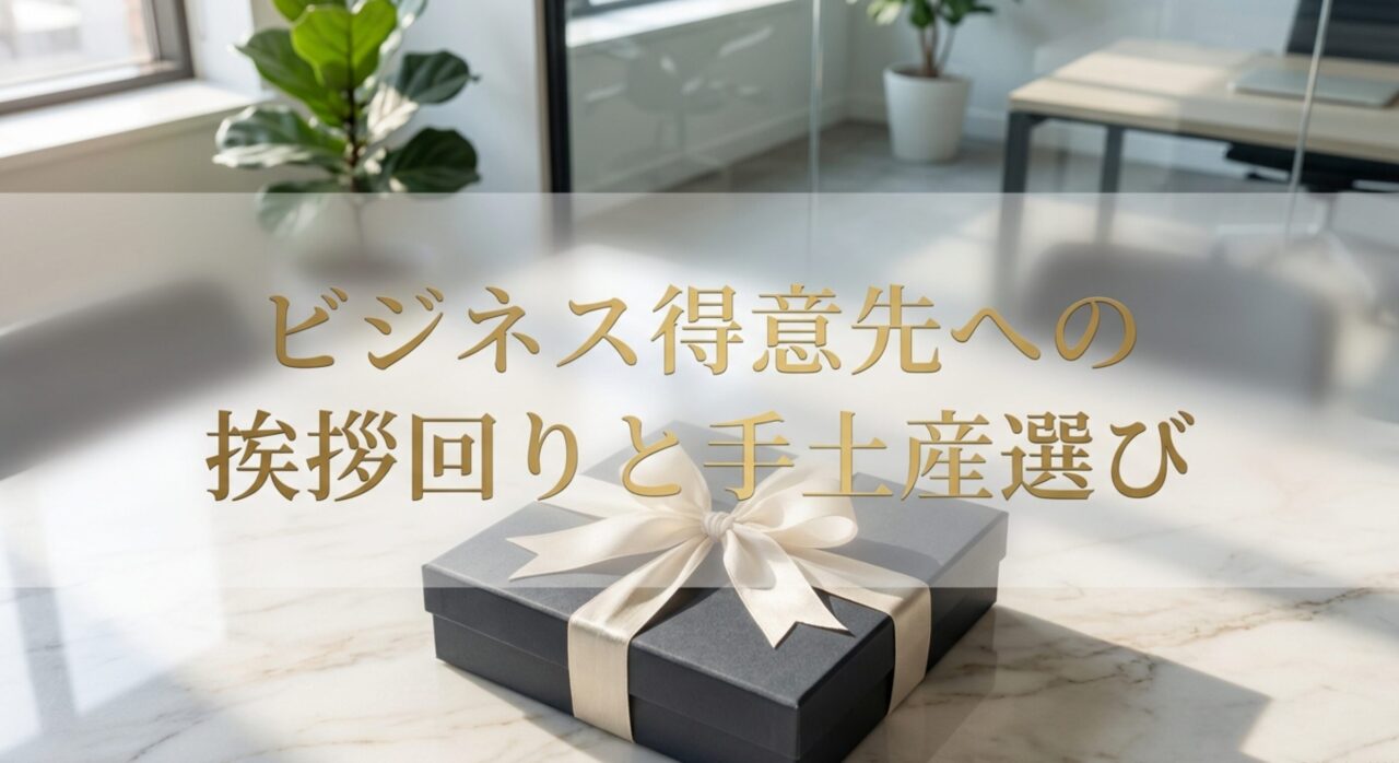 ビジネス得意先への挨拶回りと手土産選び