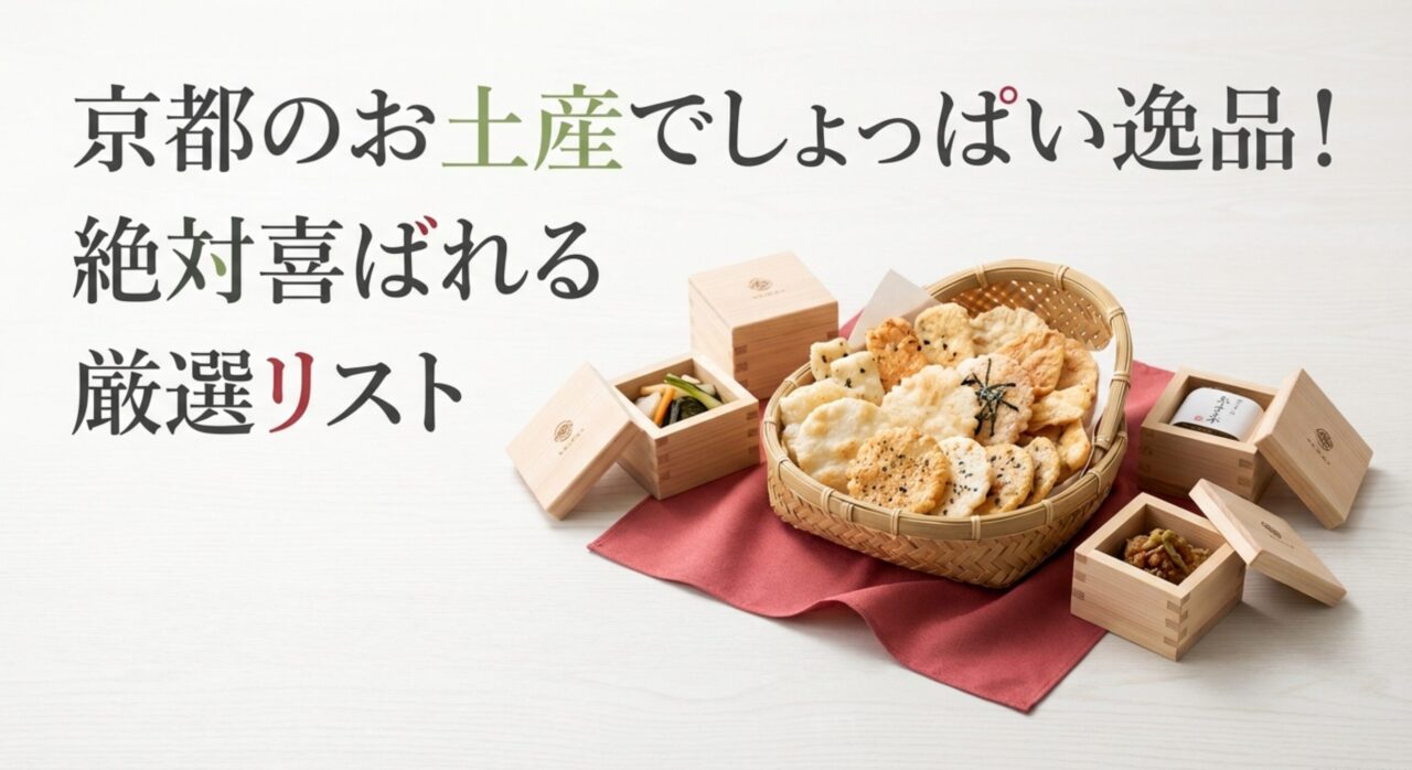 京都のお土産でしょっぱい逸品！絶対喜ばれる厳選リスト