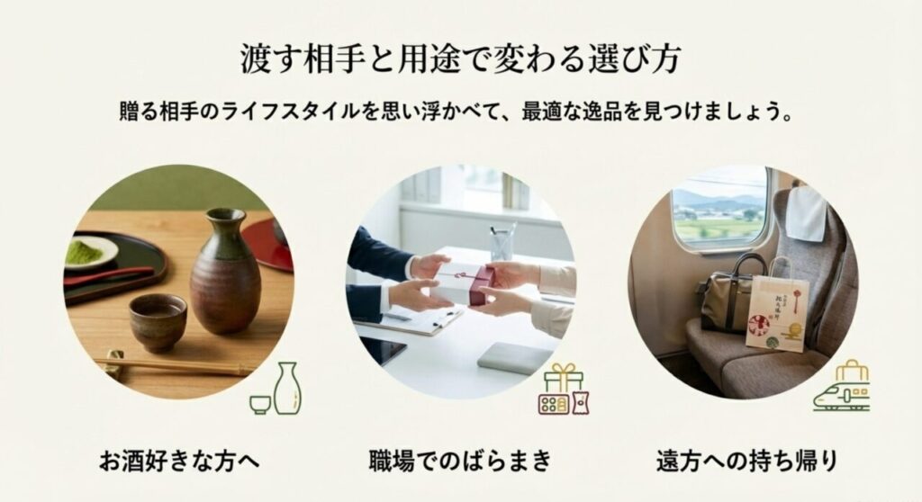 渡す相手と用途で変わるしょっぱいお土産の選び方