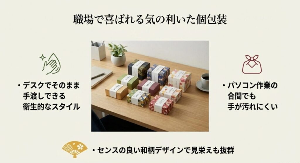 職場で喜ばれる気の利いた個包装のしょっぱい京都土産