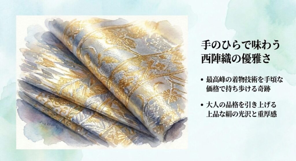 古くから高級和装に用いられてきた西陣織