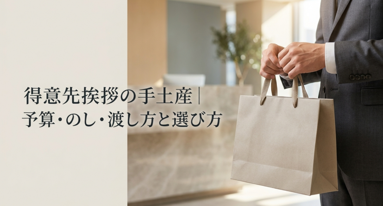 得意先挨拶の手土産｜予算・のし・渡し方と選び方