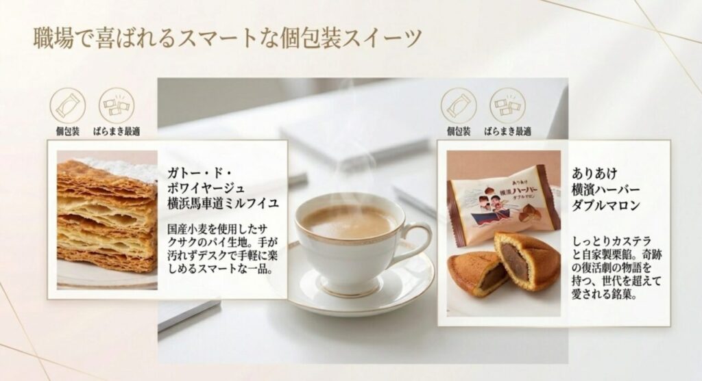 職場で喜ばれるスマートな個包装スイーツ