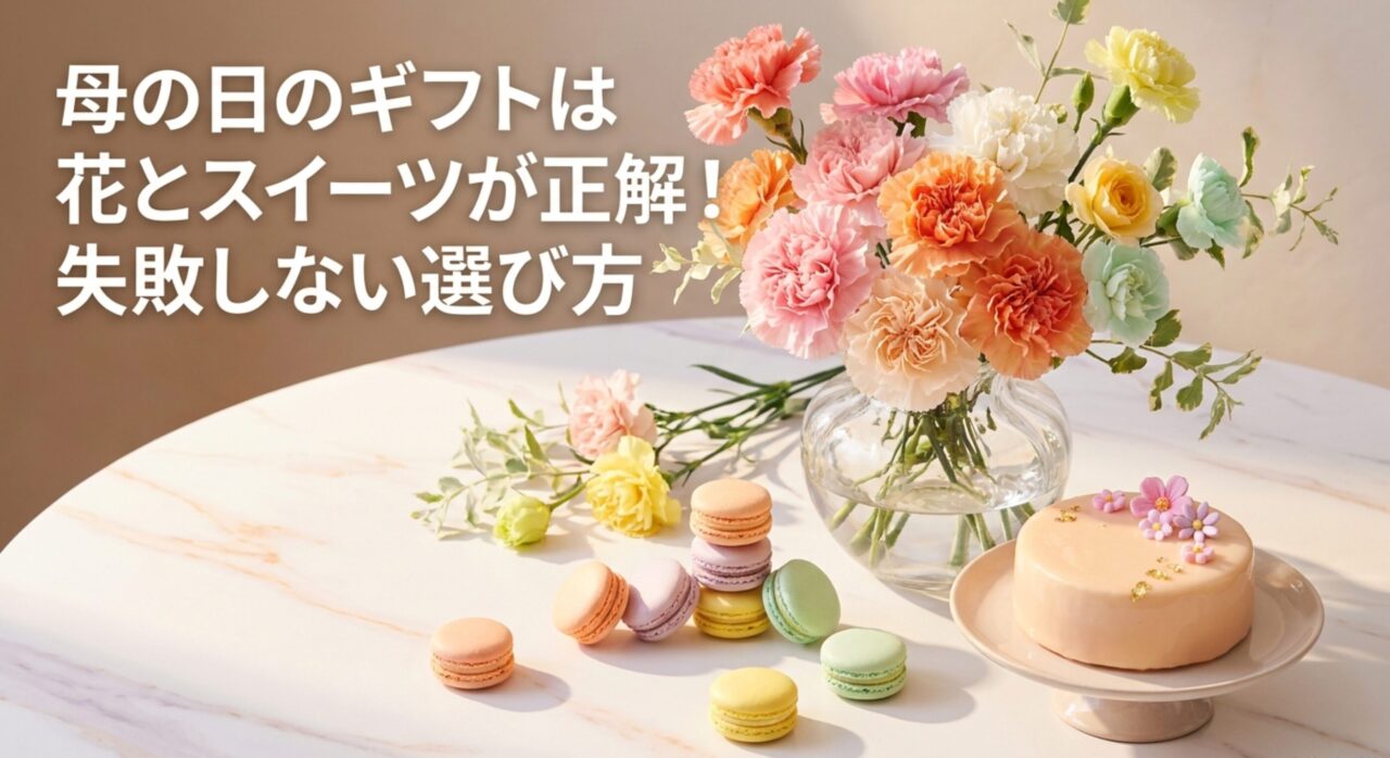 母の日のギフトは花とスイーツが正解！失敗しない選び方