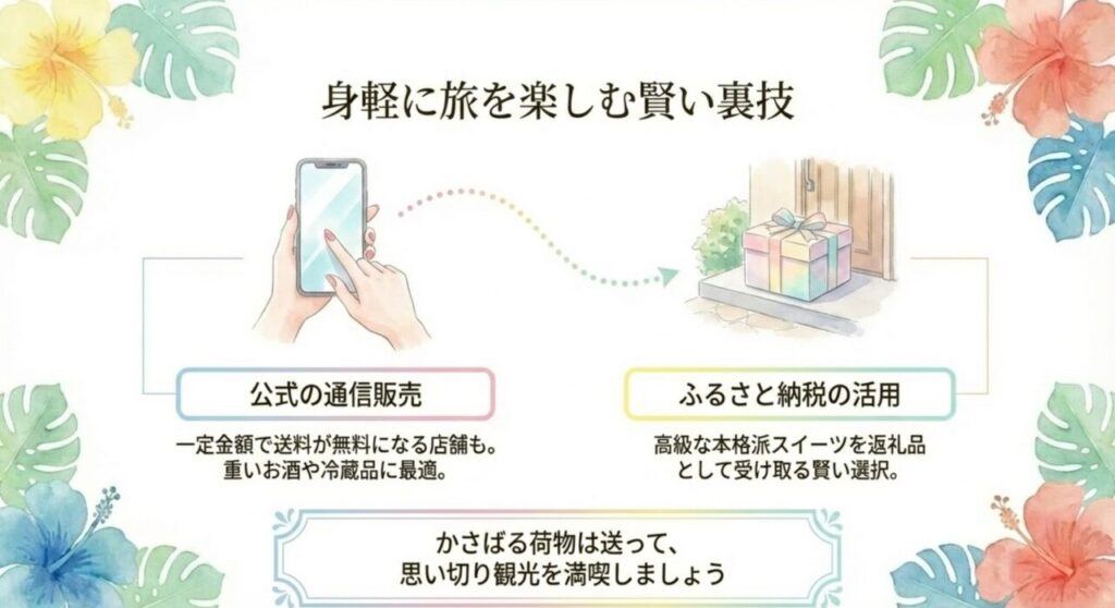 身軽に旅を楽しむ賢い裏技（公式通信販売とふるさと納税の活用）