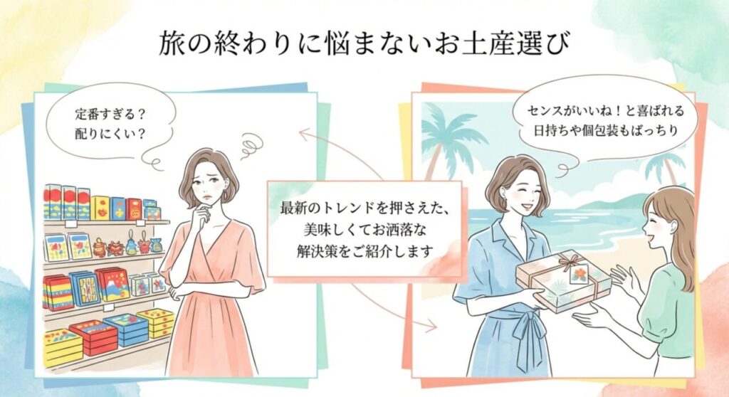 旅の終わりに悩まないお土産選びの解決策