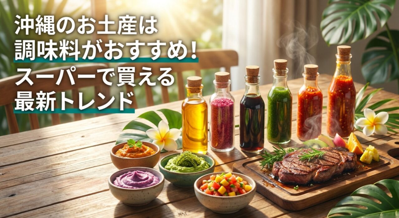 沖縄のお土産は調味料がおすすめ！スーパーで買える最新トレンド