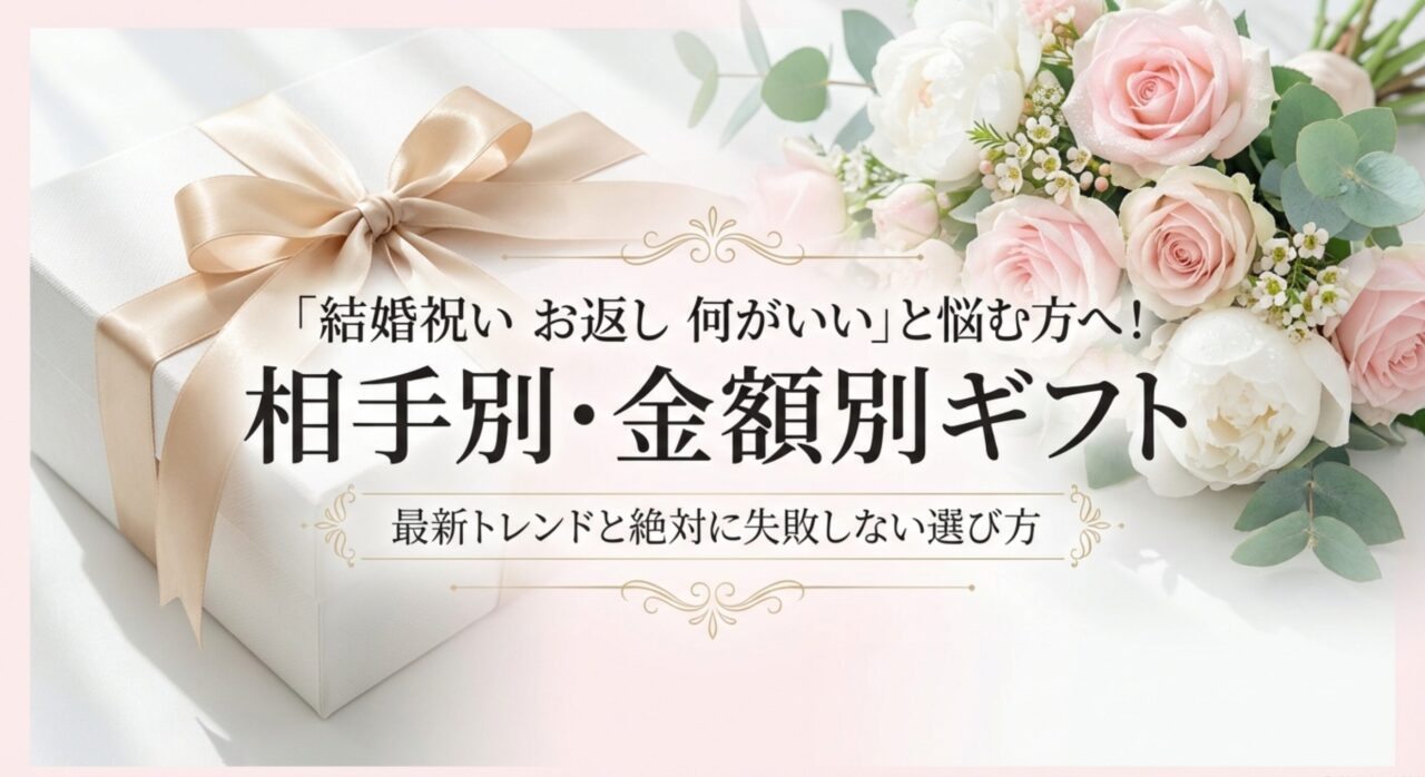 「結婚祝い お返し 何がいい」と悩む方へ！相手別・金額別ギフト