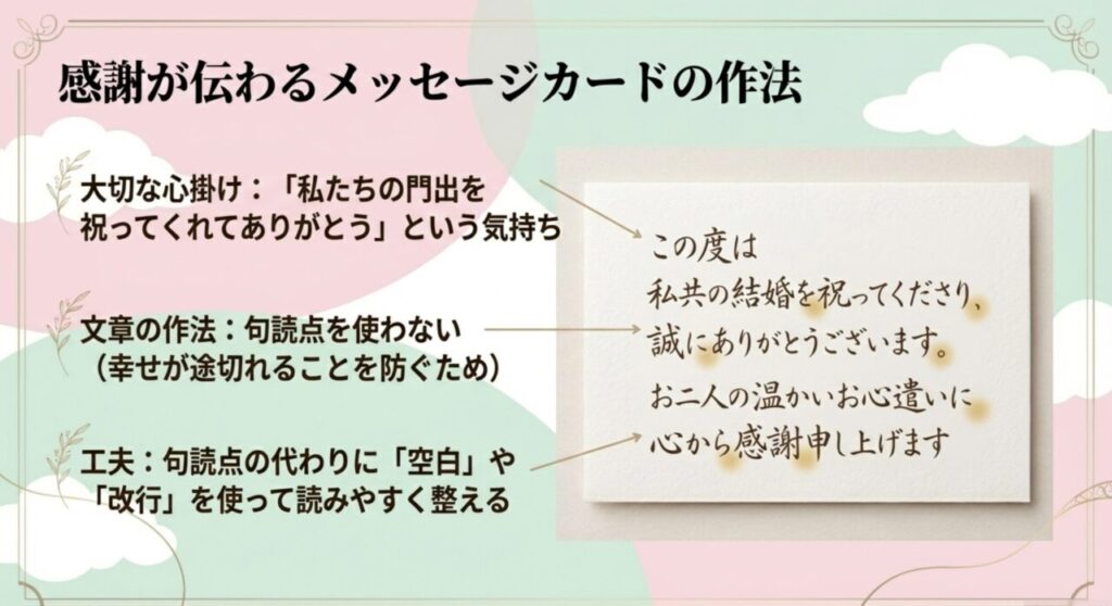 感謝が伝わるメッセージカードの作法