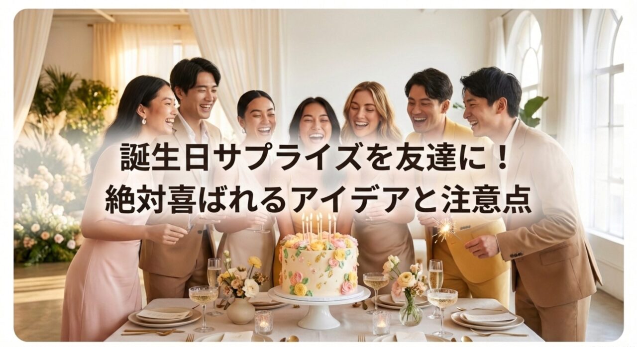 誕生日サプライズを友達に！絶対喜ばれるアイデアと注意点