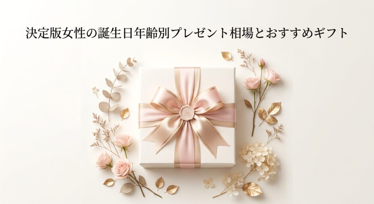 【決定版】女性の誕生日プレゼントは年齢別で相場とおすすめギフトを見極める