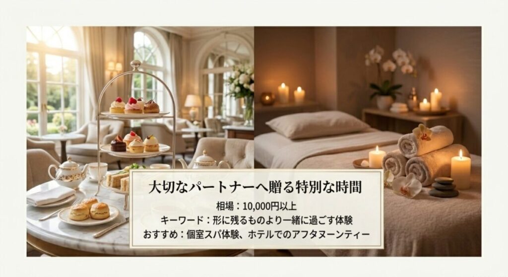 大切なパートナーへ贈る特別な時間と10000円以上の体験ギフト相場