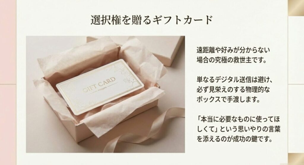 選択権を贈る、見栄えのする物理的なボックスに入ったギフトカード