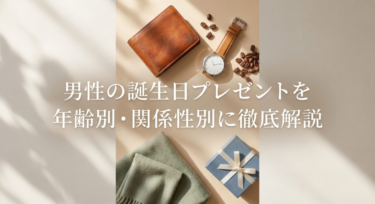 男性の誕生日プレゼントを年齢別・関係性別に徹底解説