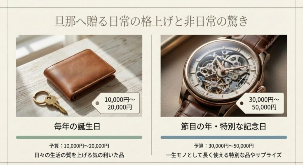 旦那へ贈る日常の格上げアイテムや一生モノの高級時計