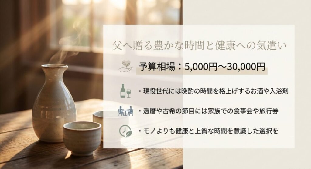 父へ贈る豊かな時間と健康への気遣い