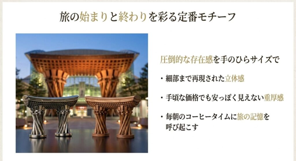金沢駅で人気の鼓門をモチーフにしたマグネット