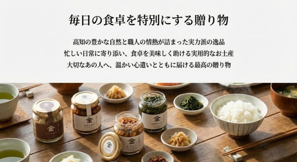 毎日の食卓を特別にする高知のご飯のお供の贈り物