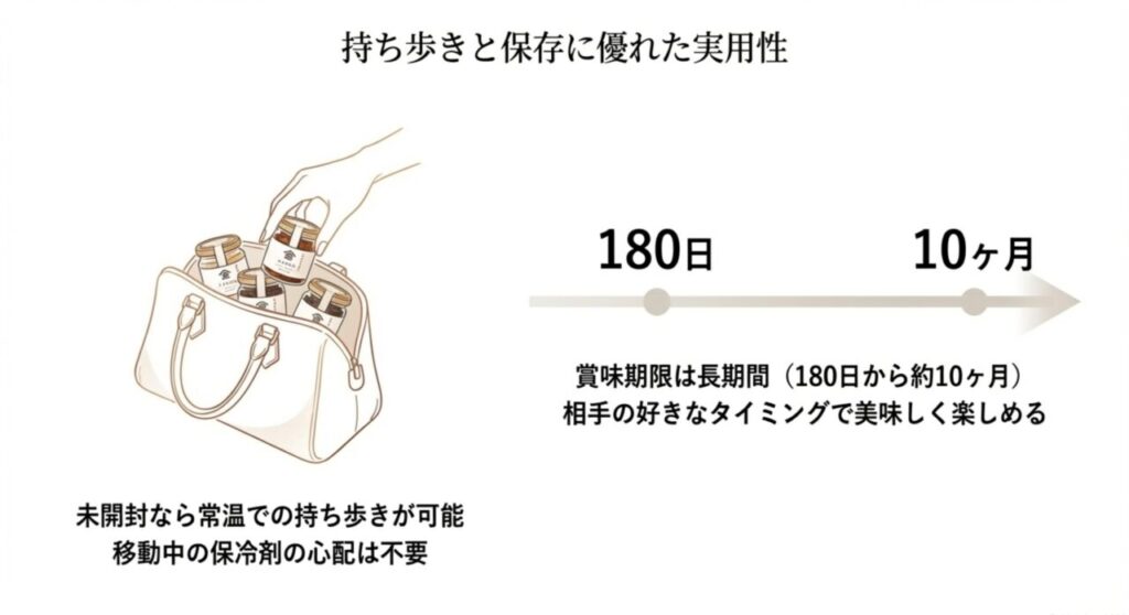 瓶詰めのご飯のお供をカバンに入れる様子