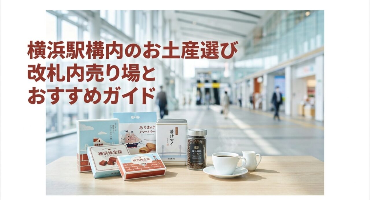 横浜駅構内のお土産選び！改札内売り場とおすすめガイド