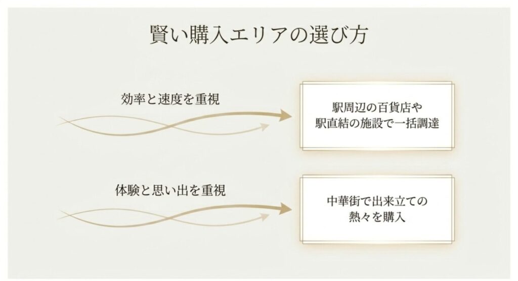 賢い購入エリアの選び方（効率と速度を重視、体験と思い出を重視）