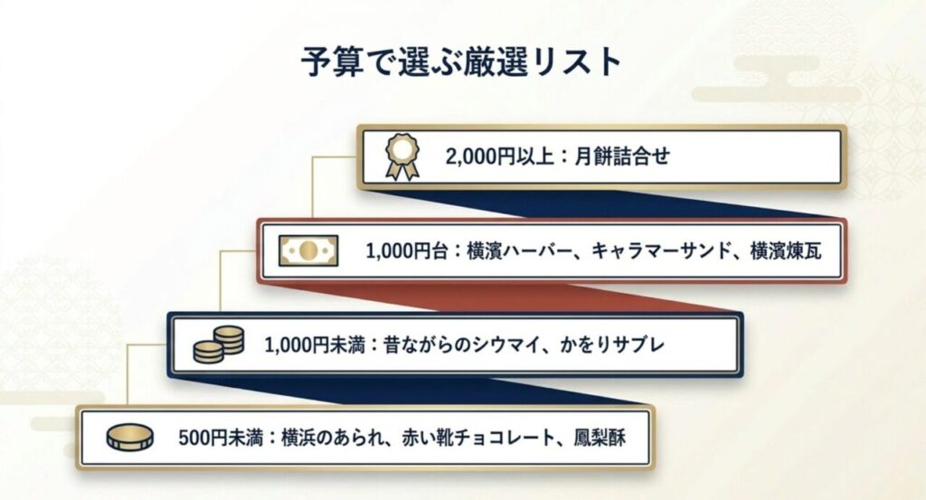 予算で選ぶ厳選お土産リスト