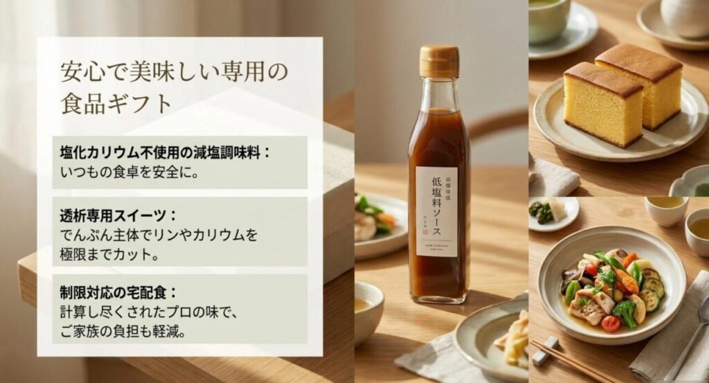 透析患者向けの安全な食品ギフト