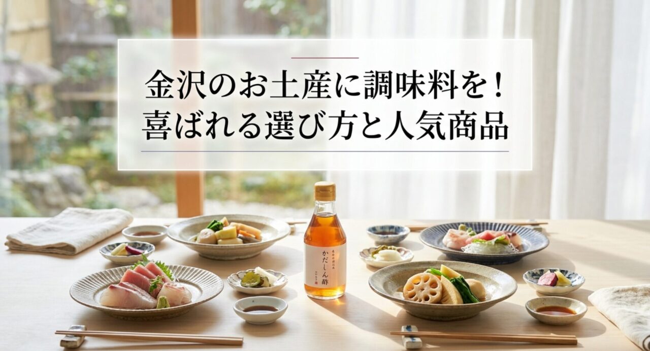 金沢のお土産に調味料を！喜ばれる選び方と人気商品
