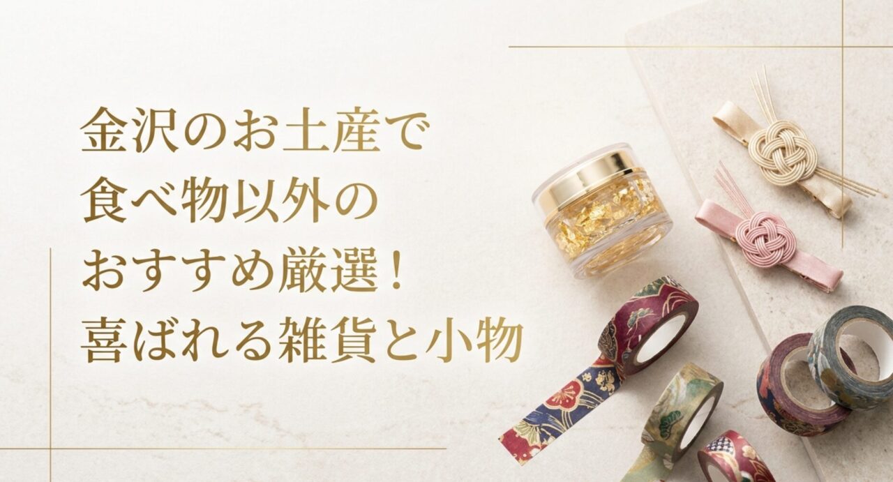 金沢のお土産で食べ物以外のおすすめ厳選！喜ばれる雑貨と小物
