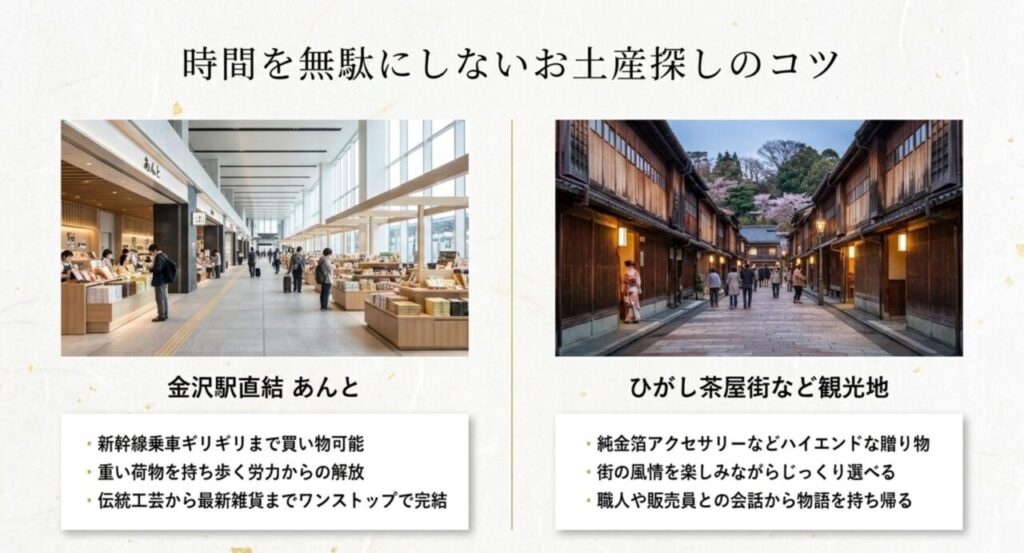 時間を無駄にしないお土産探しのコツと購入場所