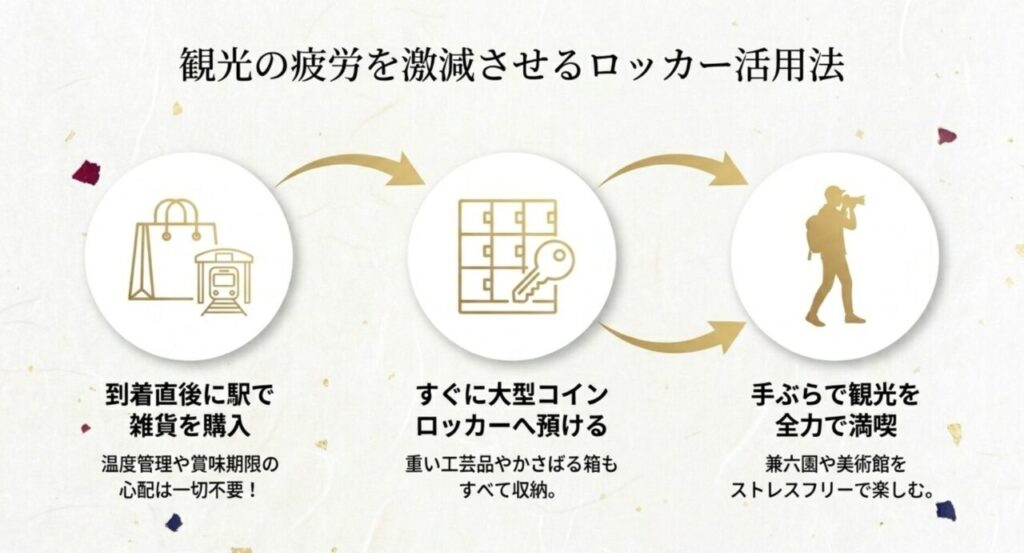 観光の疲労を激減させるロッカー活用法
