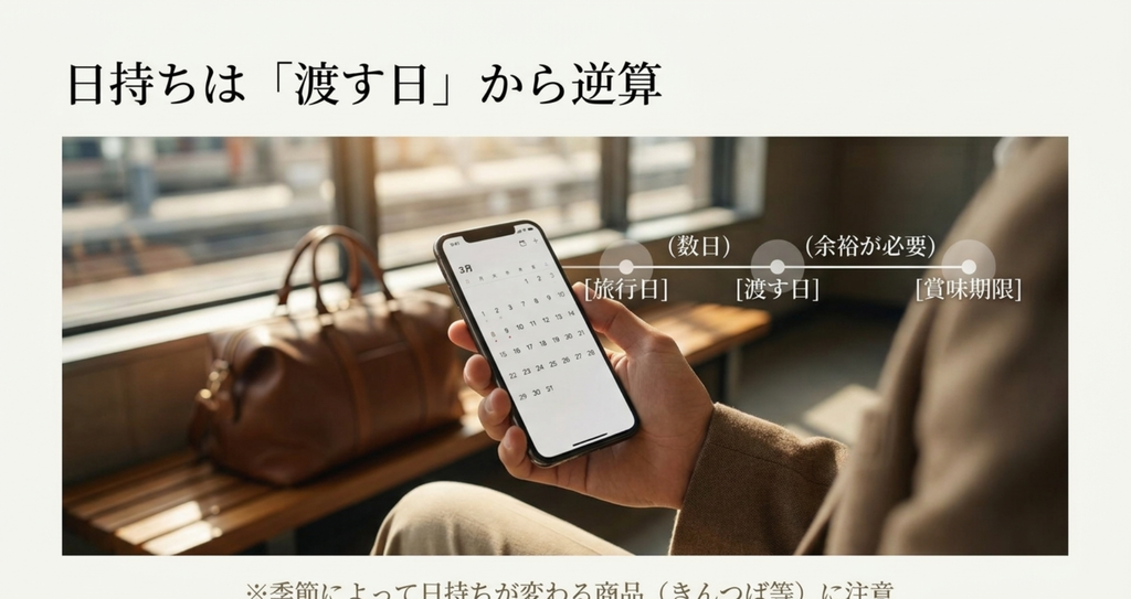 金沢お土産の日持ちは旅行日・渡す日・賞味期限を確認して渡す日から逆算して選ぶ