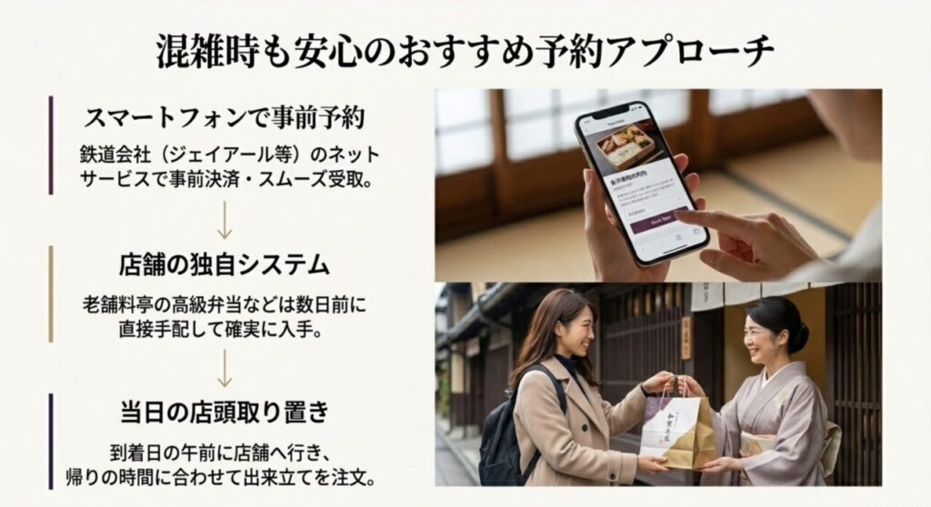 スマートフォンや店舗独自システムを使った金沢の弁当予約方法