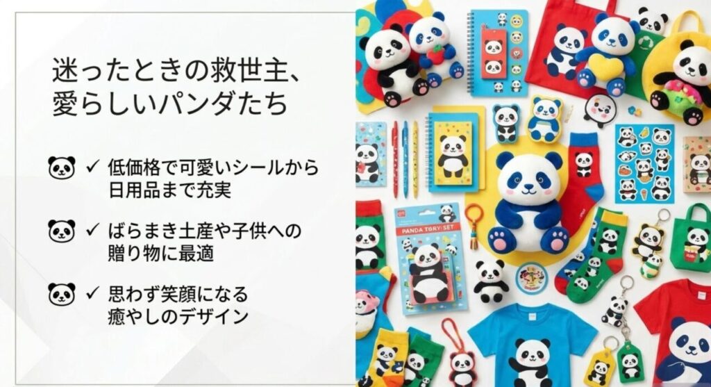 低価格で可愛い横浜中華街の定番パンダグッズ