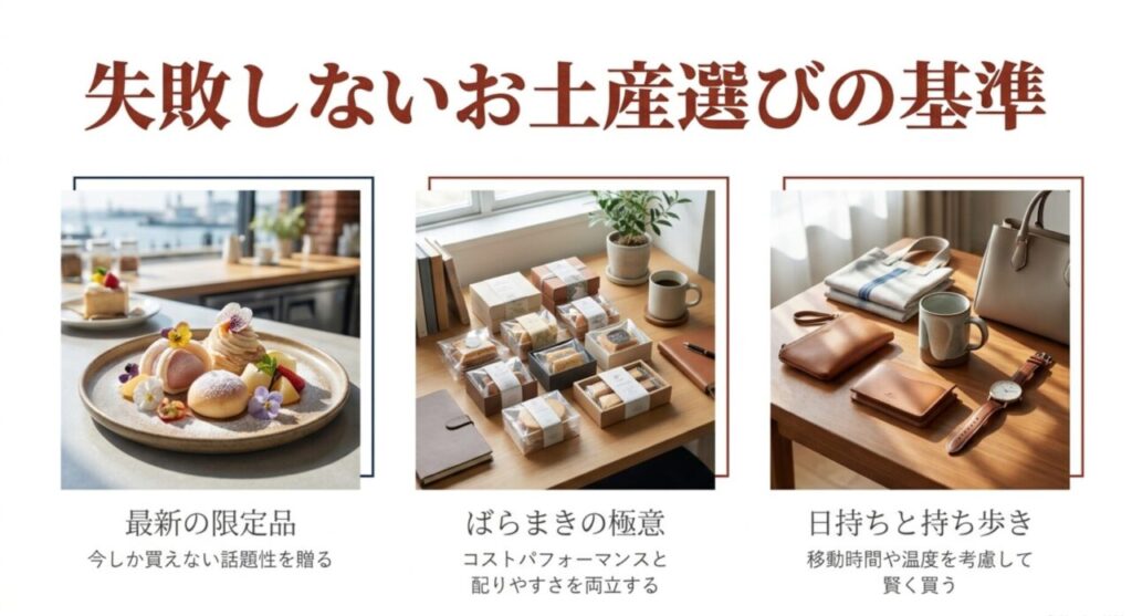 失敗しないお土産選びの3つの基準
