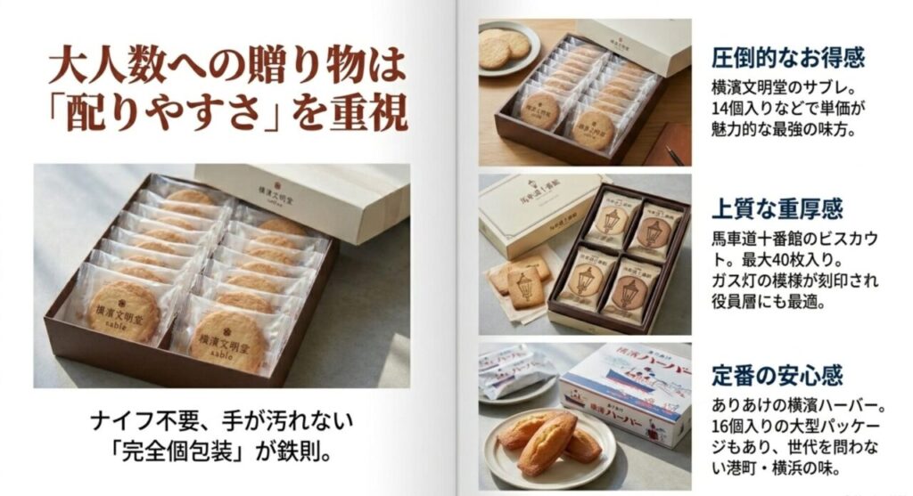 大人数へのばらまきに最適なお土産