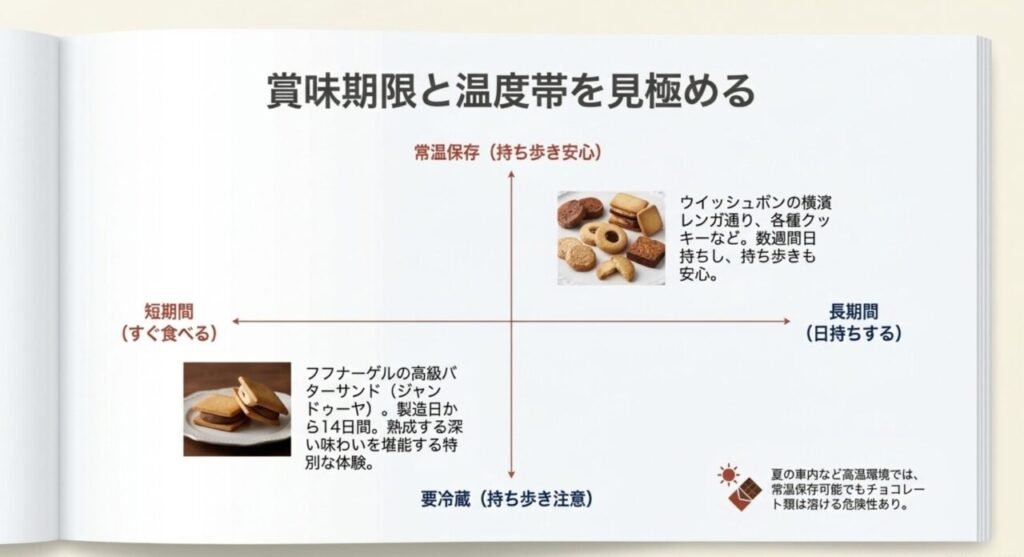 賞味期限と温度帯の見極め方
