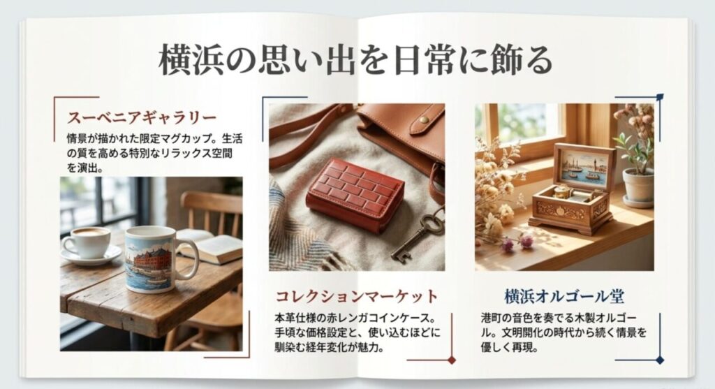 横浜の思い出を日常に飾るおしゃれな雑貨